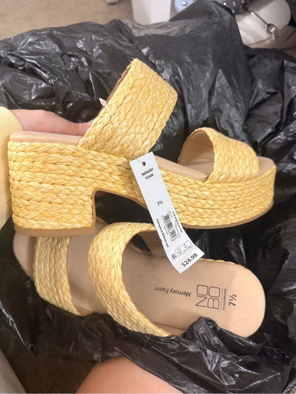 No Boundaries Braided Platform Sandals